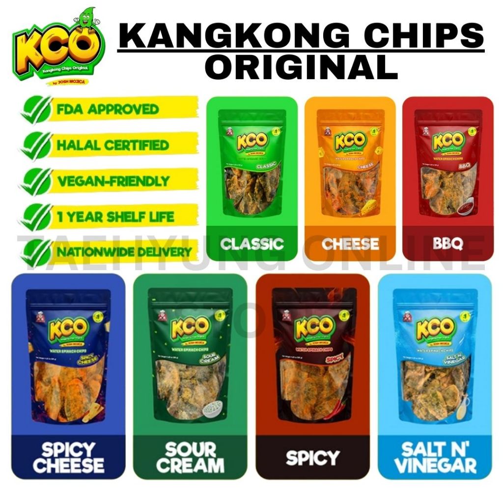 TOS Original Kangkong Chips Crunchy Healthy with Different