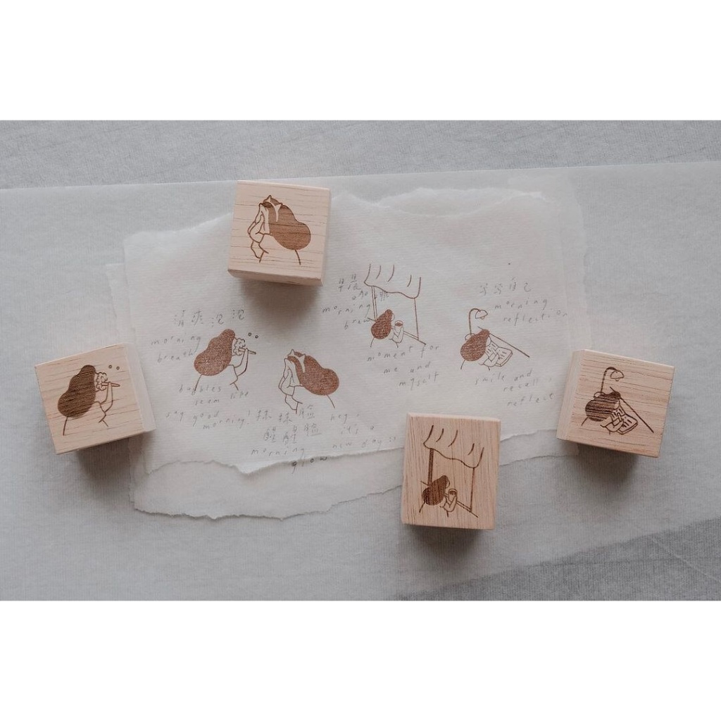 SOM x bighands: Celebrating My Morning Routines Rubber Stamps | Shopee ...