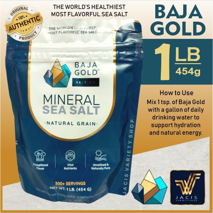 Baja Gold Mineral Sea Salt Natural Grain jacisvarietyshop | Shopee ...