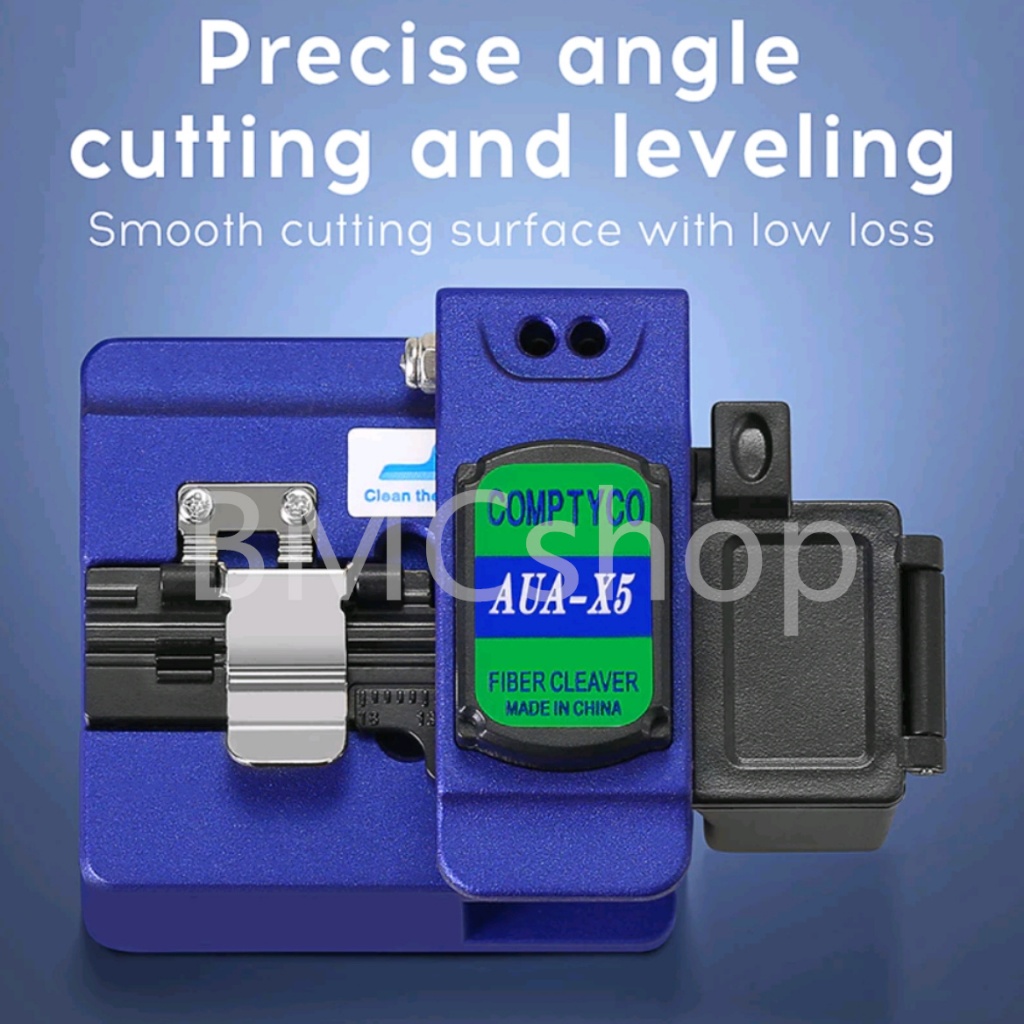 COMPTYCO AUA-X5 fiber optic cutter blue/black/grey fiber cleaver high ...