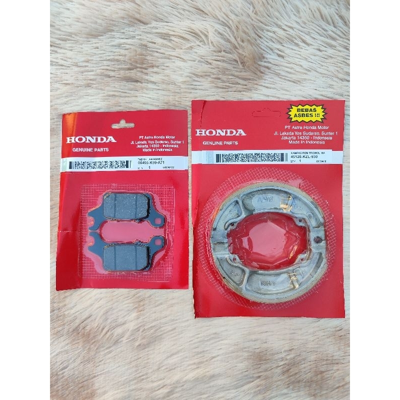 Honda click 125/150/155 | V2/V3 Rear Brake shoe and Front Brake Pad ...