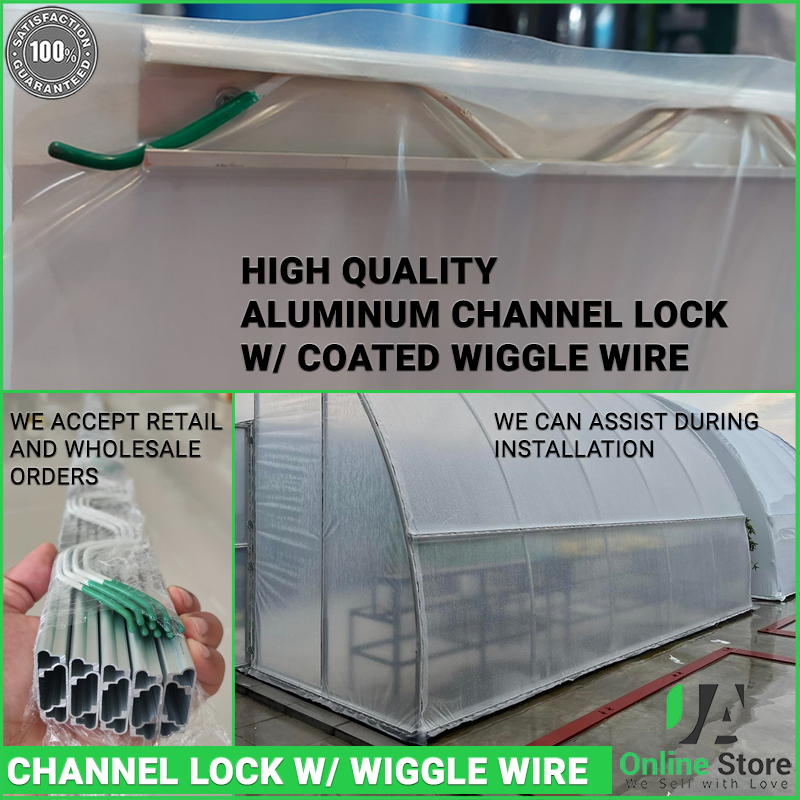 Aluminum Channel Lock w/ Coated Wiggle Wire - To properly securing your ...