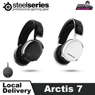 SteelSeries Arctis 7 - Lossless Wireless Gaming Headset with DTS Headphone:  X v2.0 Surround - For PC and PlayStation 4 - White