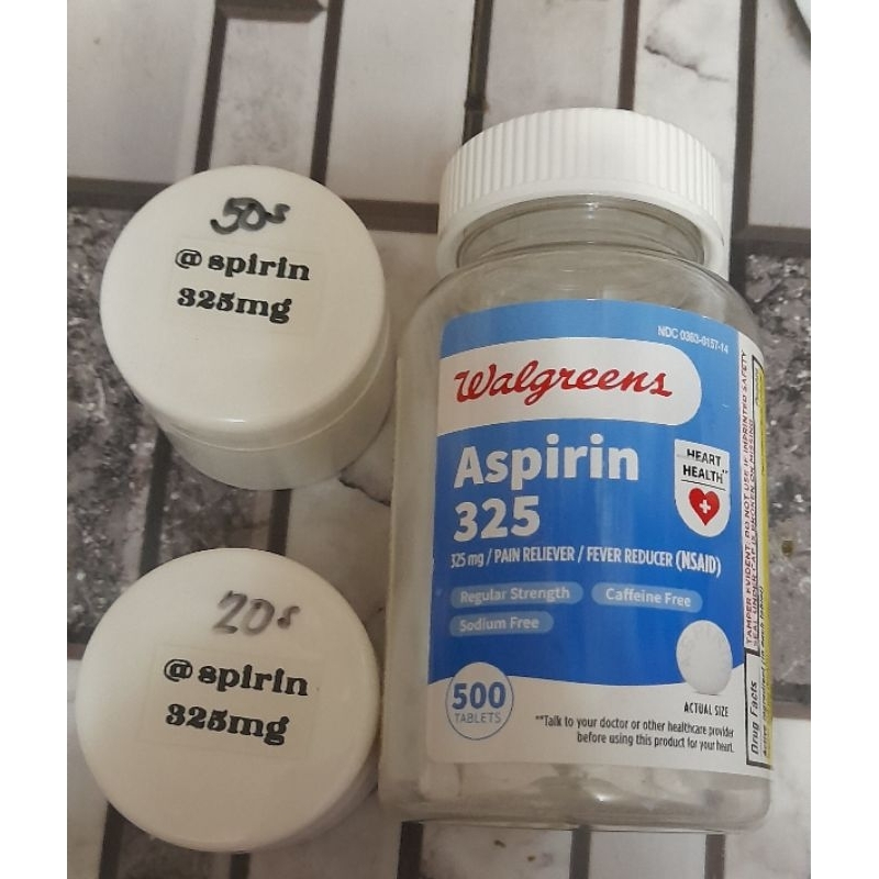 Pain Reliever ASPIRIN low dosage 325 mg REPACK only Shopee Philippines
