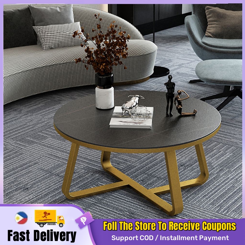 【Free shipping】Nordic Style Steel Wood Tea Table Creative Small Simple ...