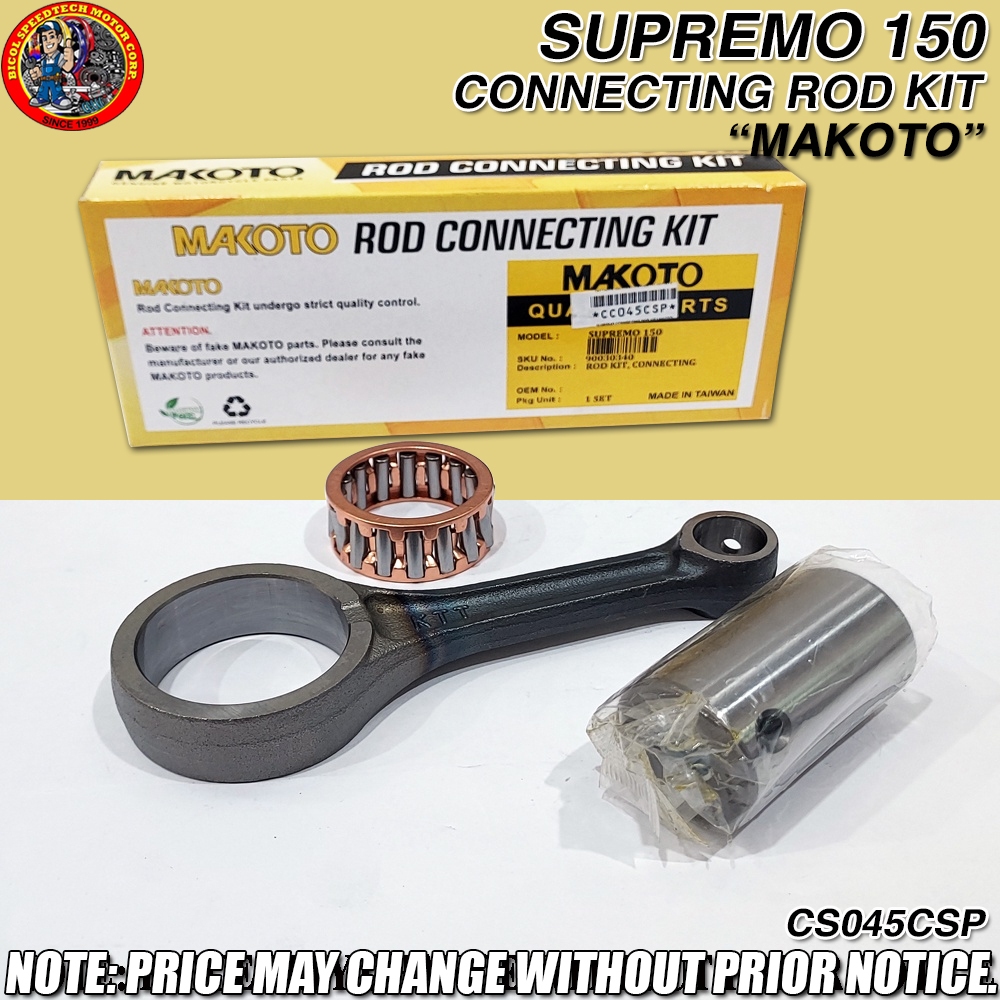 SUPREMO 150 CONNECTING ROD KIT MAKOTO (CC045CSP) | Shopee Philippines