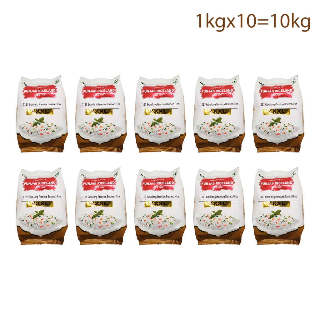Punjab Riceland XXXL 1121 extra long premium Basmati Rice 10kg ...