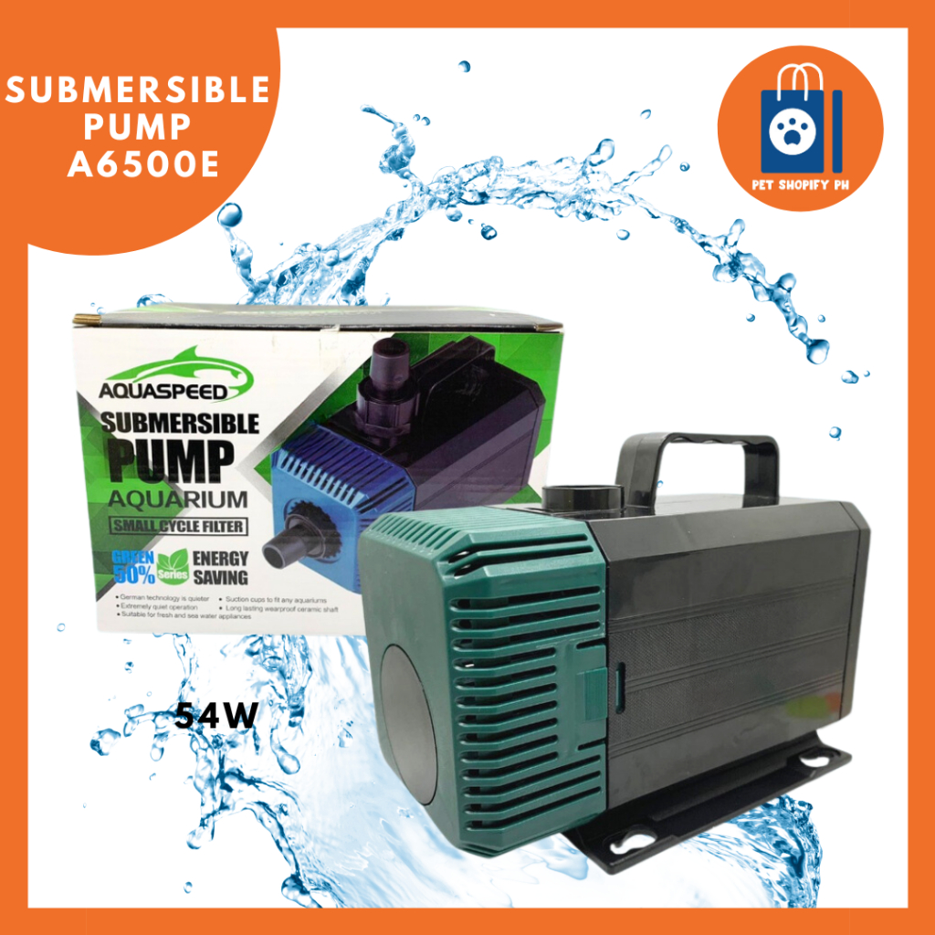 Aquaspeed Submersible Pump A6500e Aquarium Small Cycle Filter 54 Watts ...