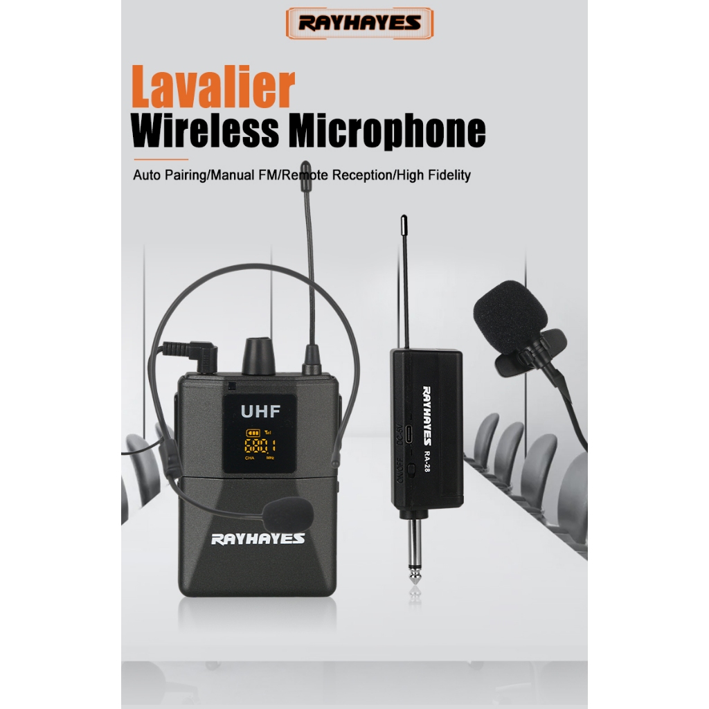 Lapel Mic Microphone Wireless For Teaching With Speaker Wired Lapel