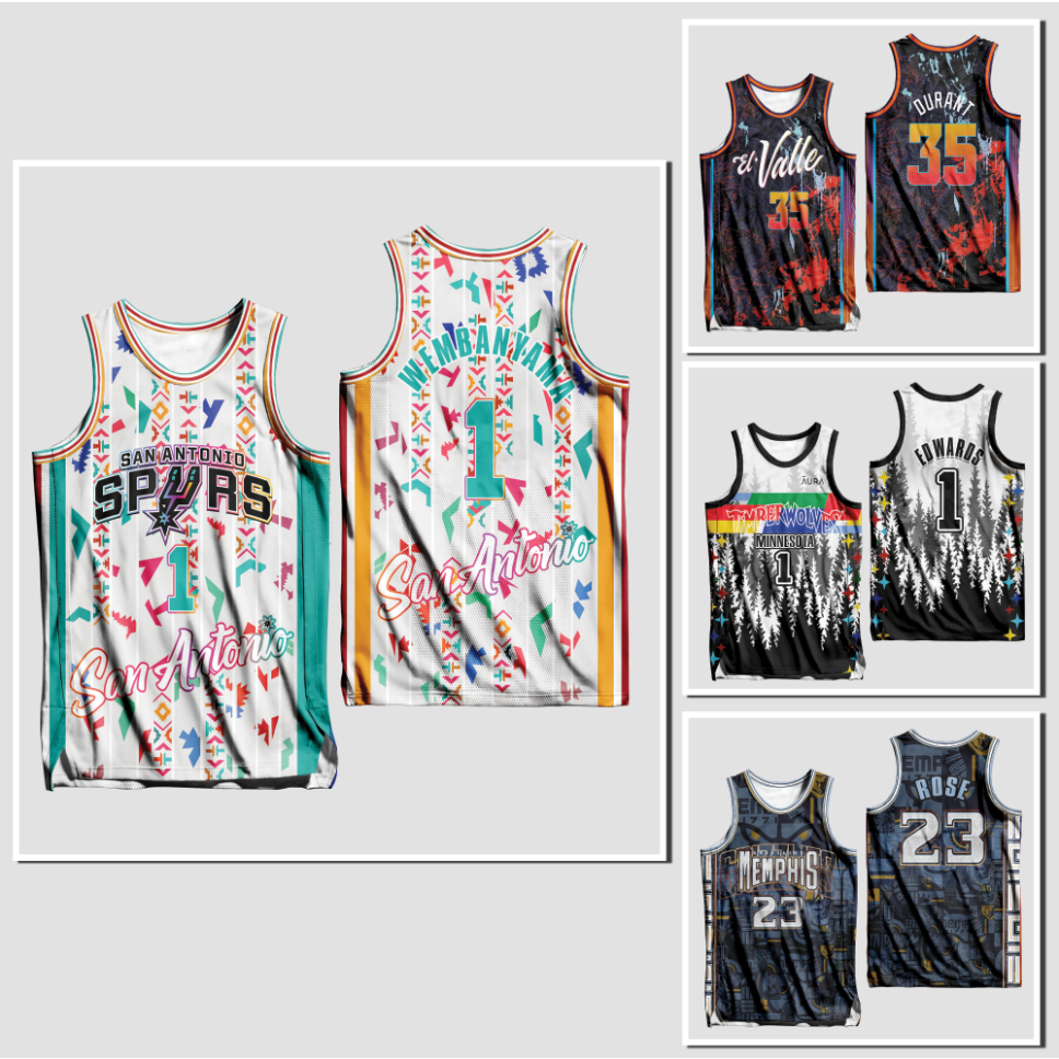 Clothify NBA Basketball Jersey Mens Sando