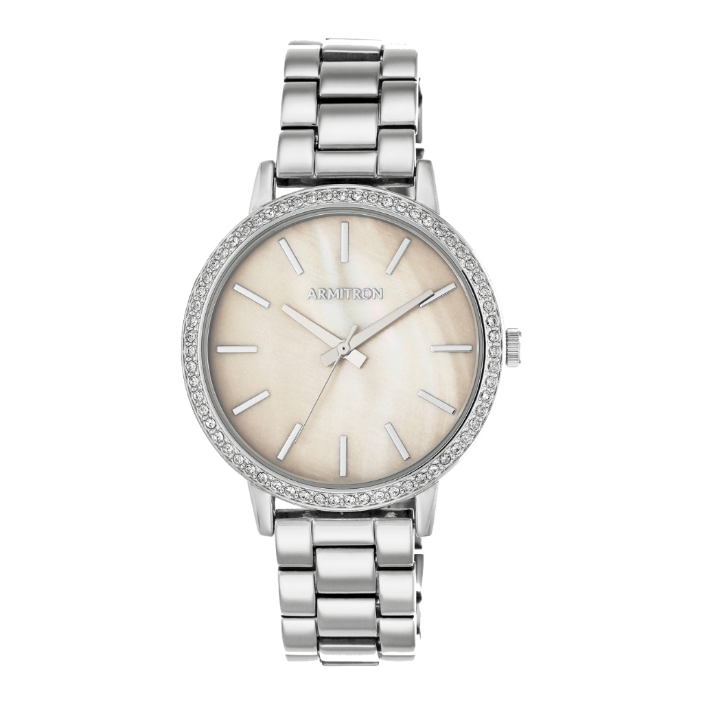 Armitron Silver Stainless Steel Bracelet Analog Watch AR 75 5500TMSV Shopee Philippines