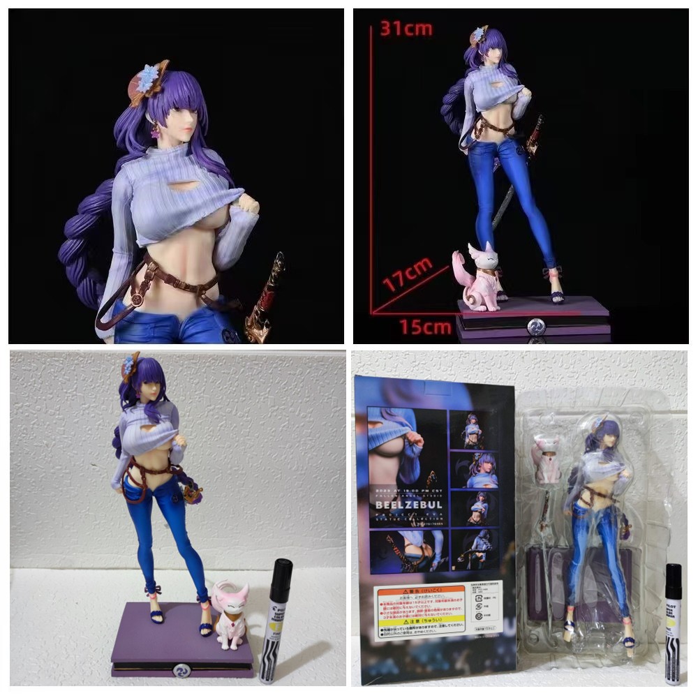 Genshin Impact Raiden Shogun Fallen Angel Studio Beelzebul 31cm ...