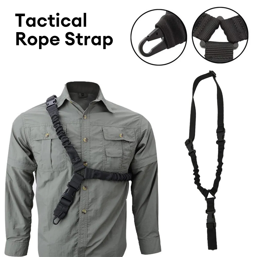 Tactical Rope Strap Adjustable Shoulder Strap Metal Buckle Tactical ...