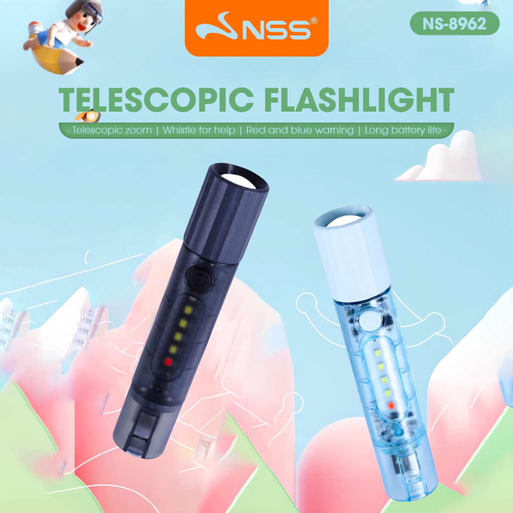 NSS Portable Emergency Flashlight USB Charging 6500mAh Super Bright ...