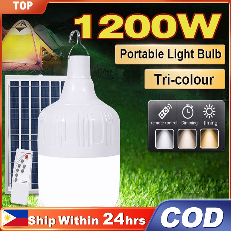 Solar bulb light outdoor waterproof solar light indoor solar bulb led ...