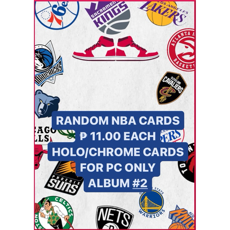 RANDOM NBA CARDS ALBUM #2 (HOLO/CHROME CARDS W/ FLAWS) | Shopee Philippines