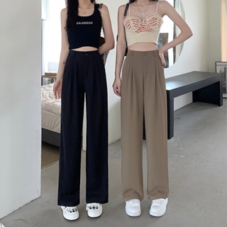 Women Trousers High Waist Pants Wide Leg Pants Casual Trousers