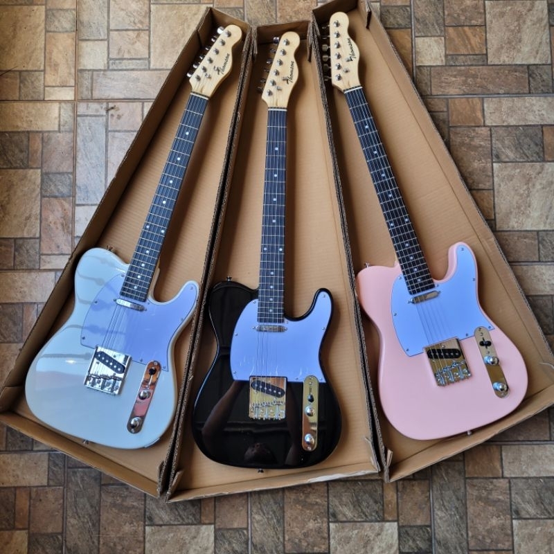 Thomson Telecaster electric guitar complete set | Shopee Philippines