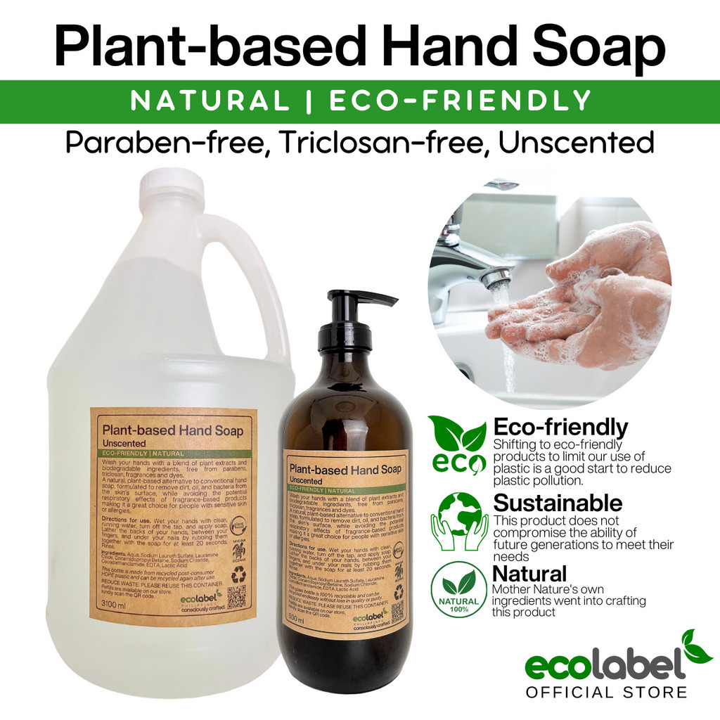 Ecofriendly Plantbased Hand Soap 100 Biodegradable Compostable