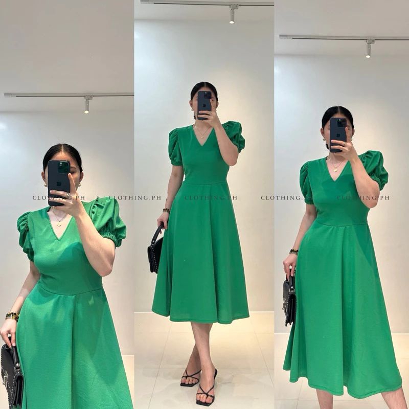 New Zael Midi Dress Shopee Philippines