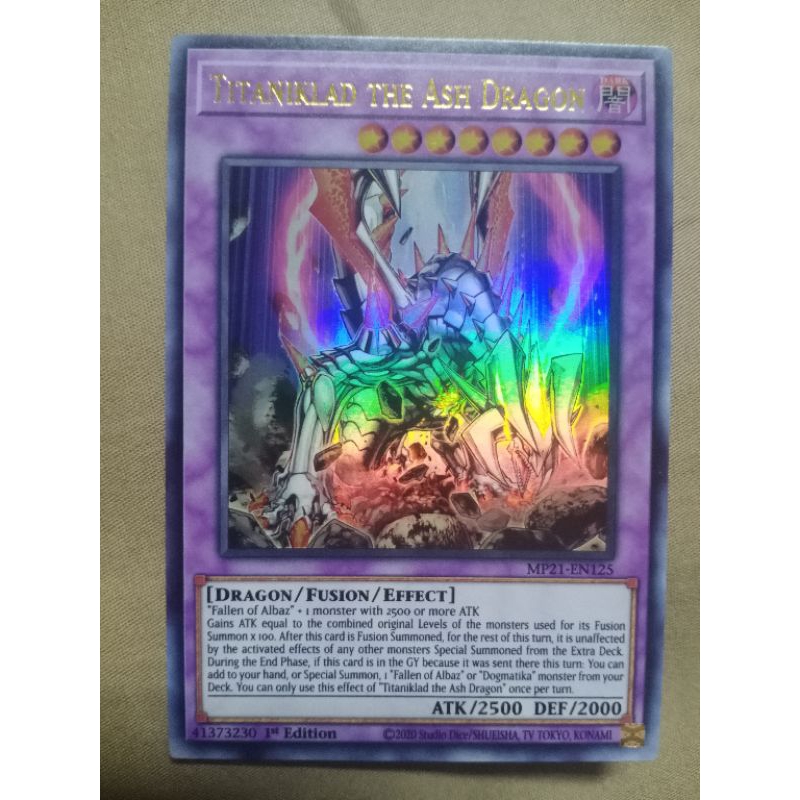 Titaniklad the Ash Dragon (Ultra Rare) | Shopee Philippines