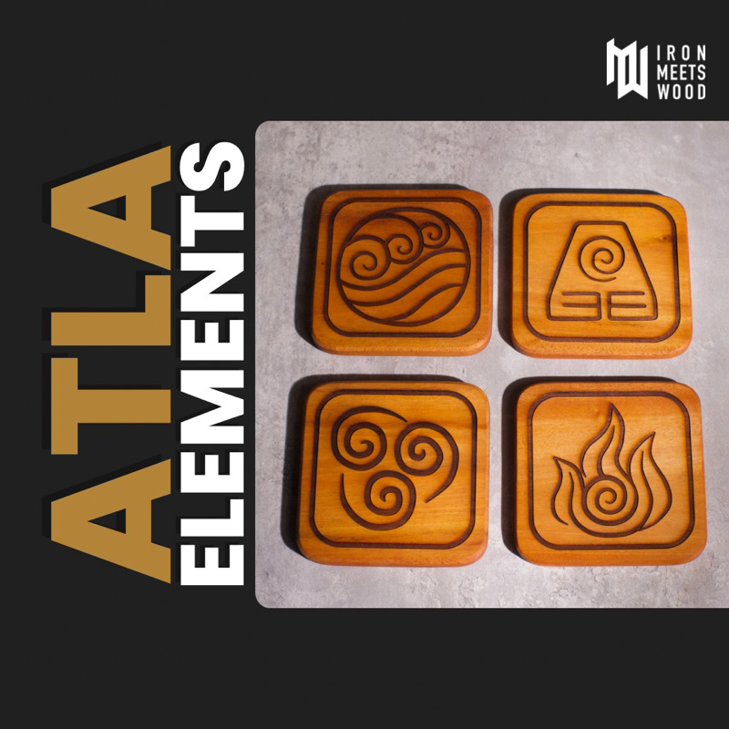 ATLA ELEMENTS COASTER | Shopee Philippines