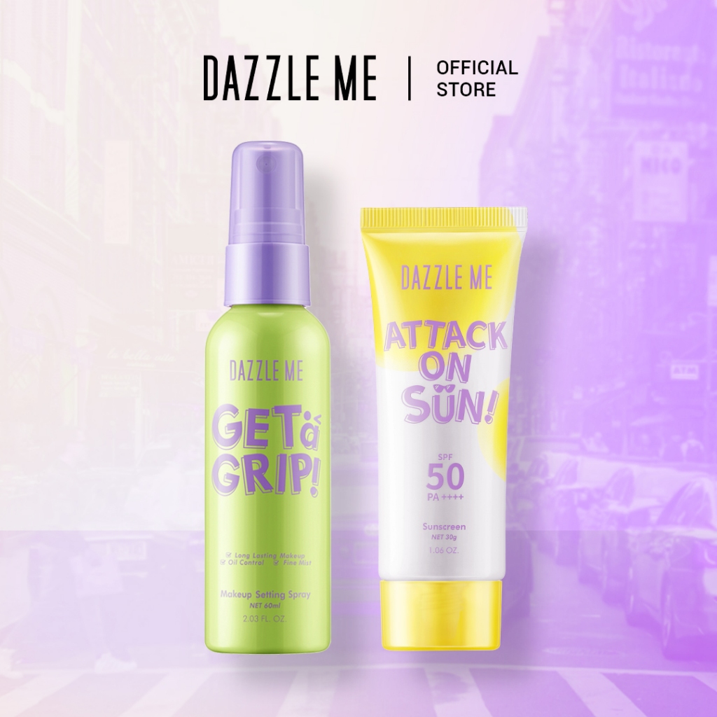 Dazzle Me Get Shine Bundle - Attack On Sun! Sunscreen + Get A Grip 