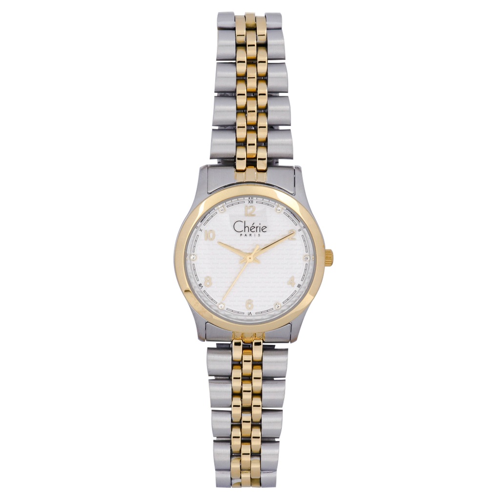 Cherie Paris Silver and Gold Stainless Steel Bracelet Analog Watch CHR 2324 IPGTT Shopee Philippines