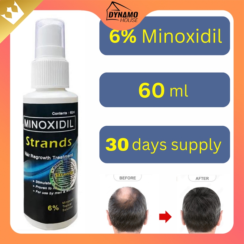 Original Minoxidil Strands 6% Minoxidil Hair Grower Original Topical ...