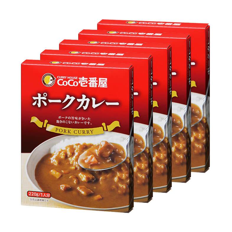 Coco Ichibanya Curry Instant Japanese Curry Sauce Pork 220g 5 Packs [Direct from Japan] Shopee