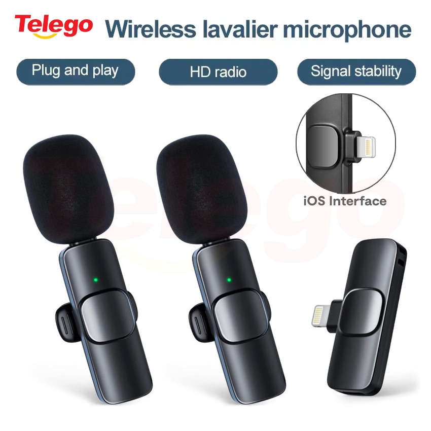 Telego K9 Wireless Microphone Phone Lavalier Live Vlogging