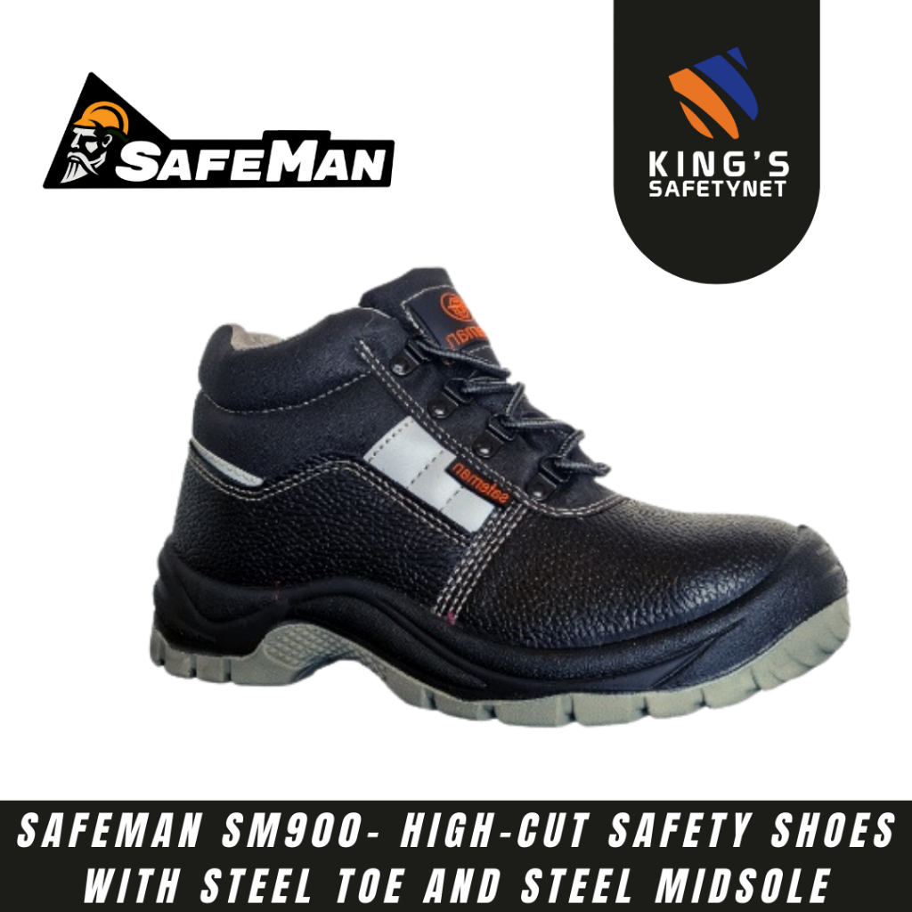 SAFEMAN SM900 HighCut Safety Shoes with Steel Toe and Steel Midsole