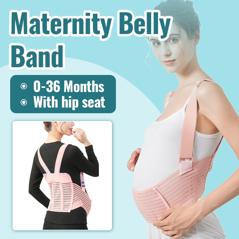 Waist support and abdominal support belt for pregnant women to put