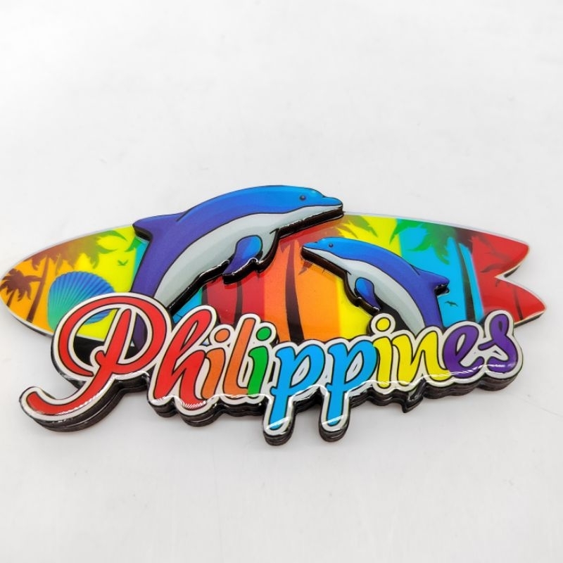 PHILIPPINES Wooden 2D Fridge Magnet Embossed Ref Magnet Souvenirs ...