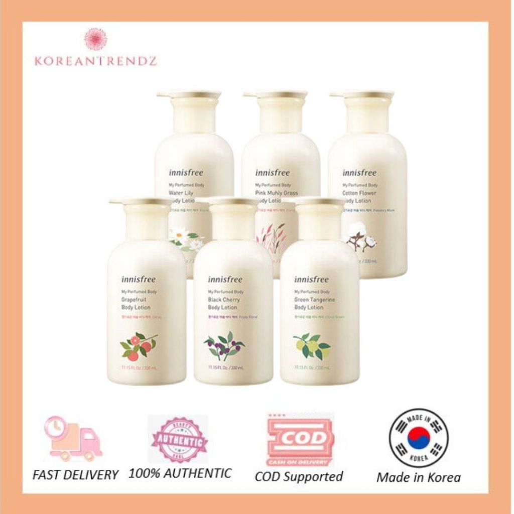 Innisfree My Perfumed Body Green Tangerine Body Lotion (330ml) Shopee