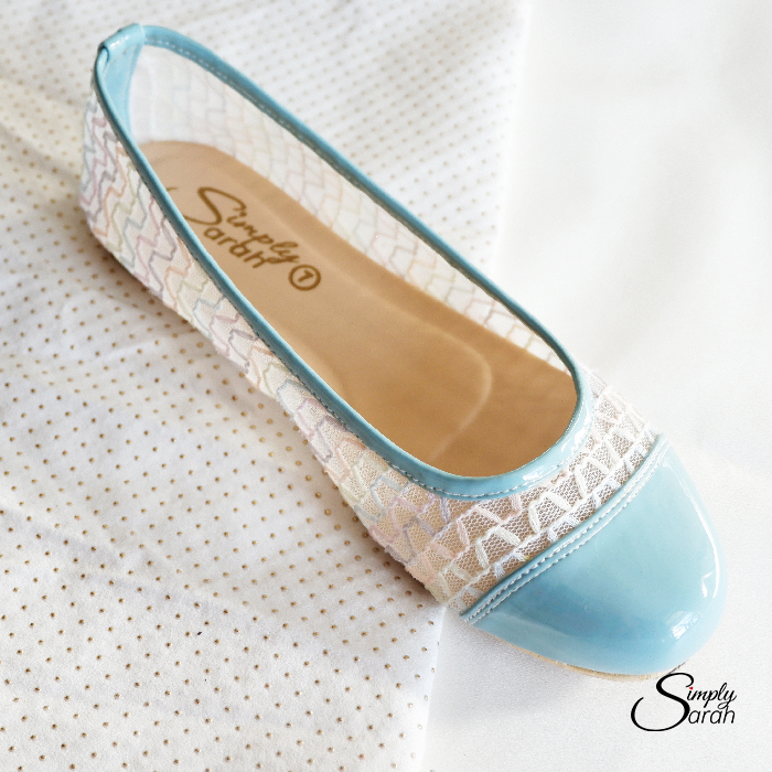 MARIKINA Simply Sarah Shoes Net Flat Doll Ballet Flat Shoes