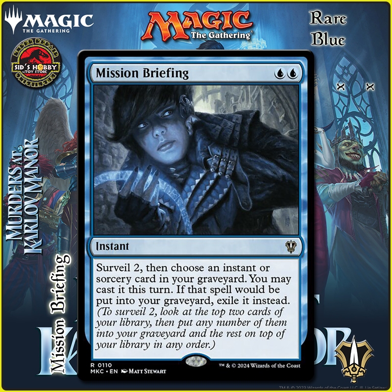 Mission Briefing x x Revenant Recon Blue Rare MKC MTG | Shopee Philippines