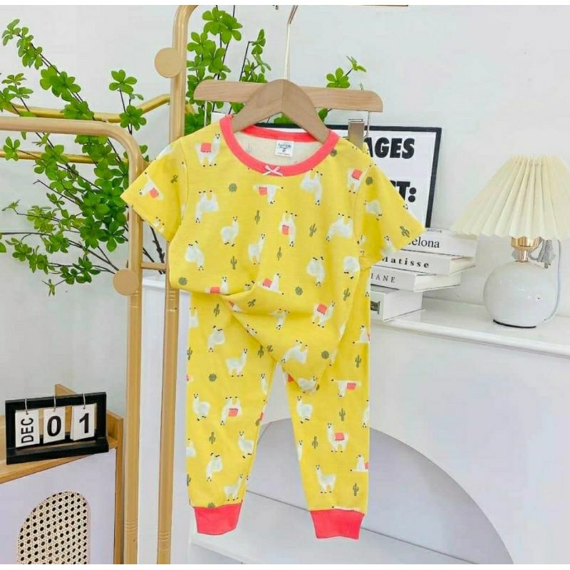 YELLOW COTTON PAJAMA SET/TERNO FOR GIRLS KIDS VIETNAM KIDS VIETNAM ...