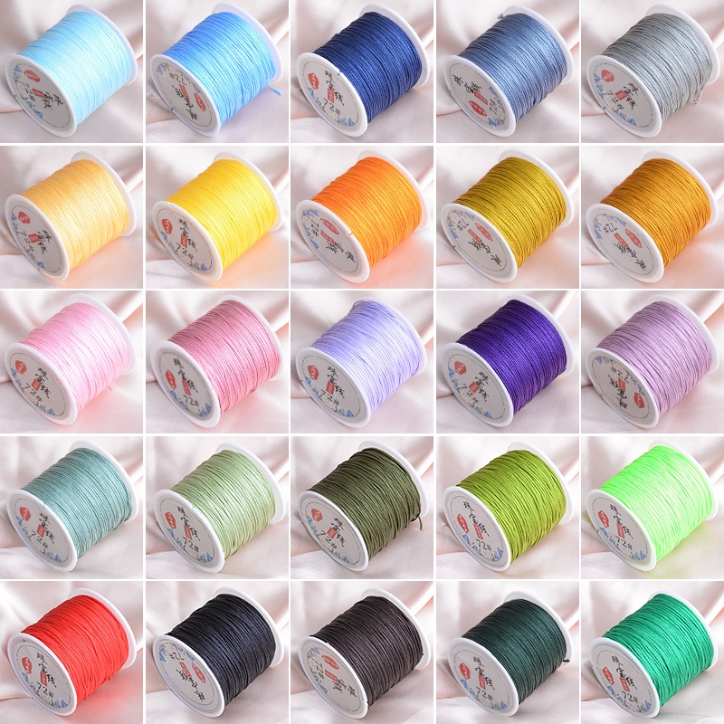 50 Yards/Roll 0.8mm Color Nylon No. 72 Jade Thread for DIY Bracelet ...