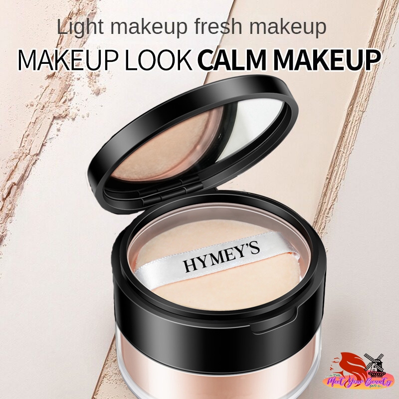 waterproof oil control Face loose powder lightweight makeup Face skin ...