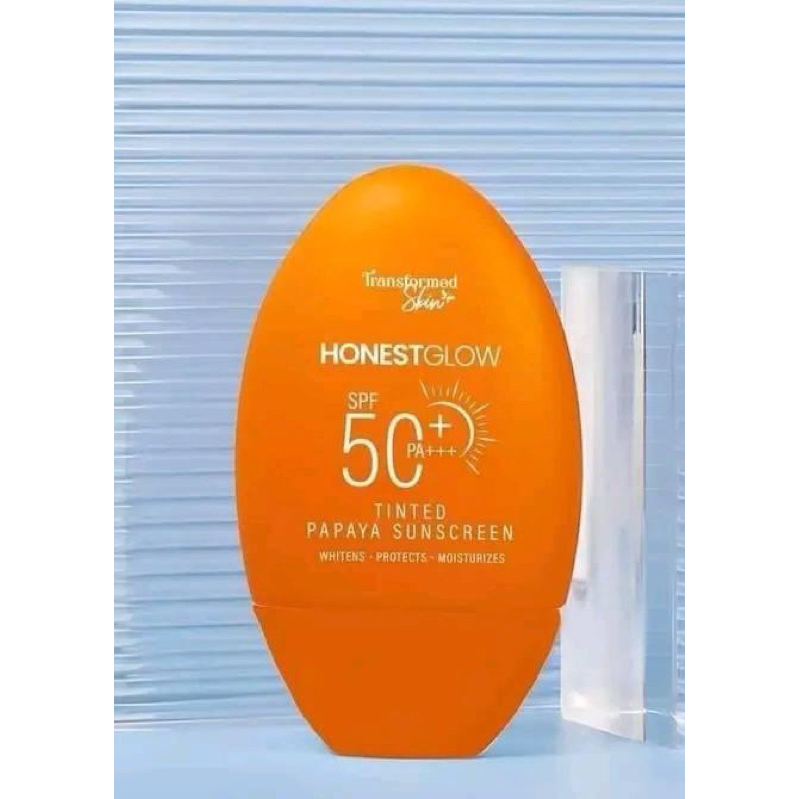 HONEST GLOW TINTED PAPAYA SUNSCREEN 50g | Shopee Philippines