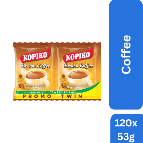 Kopiko Brown Coffee, Promo Twin 10 x 53g Bunde of 12