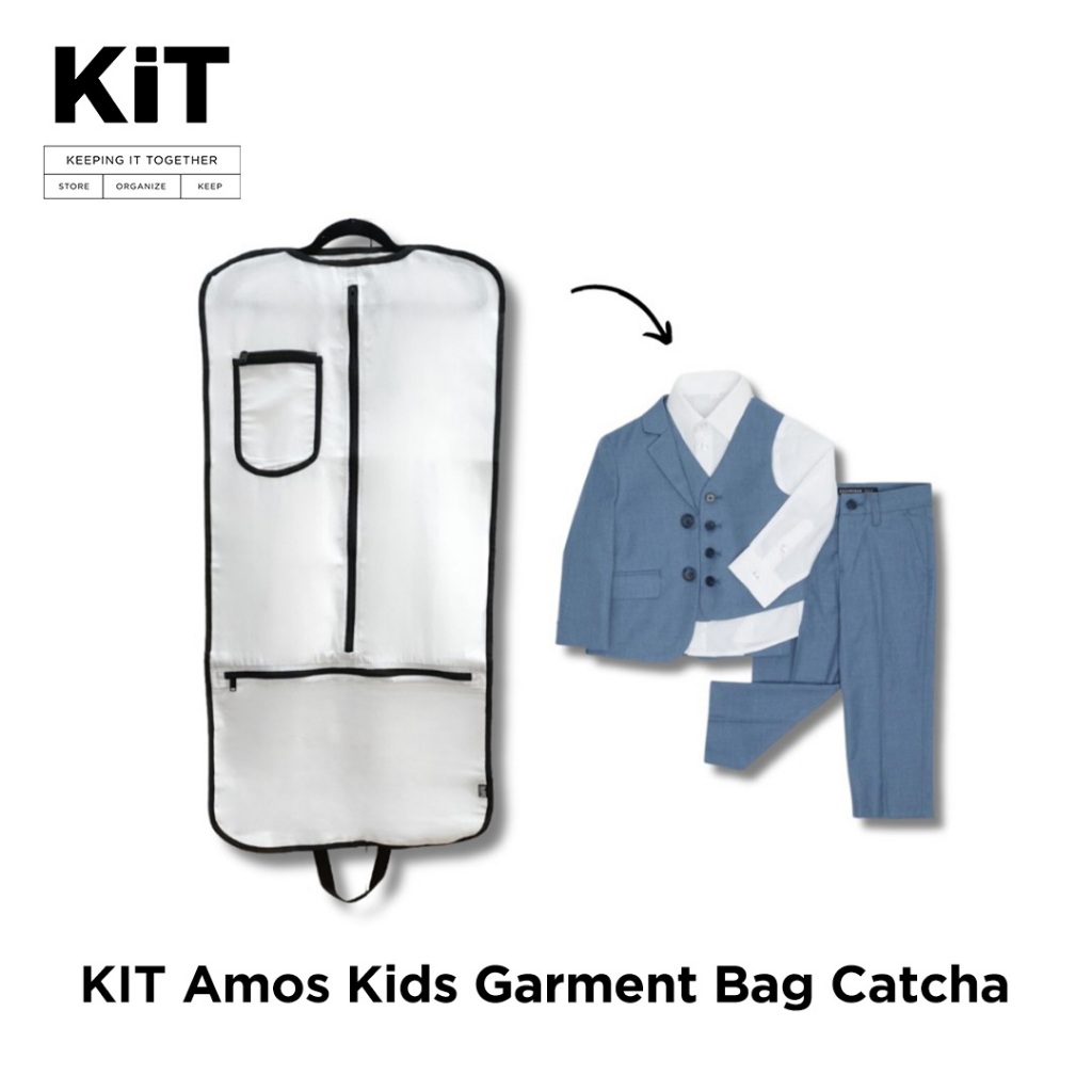 KIT Amos Kids Garment Bag – Cute Dustproof Clothes Organizer for