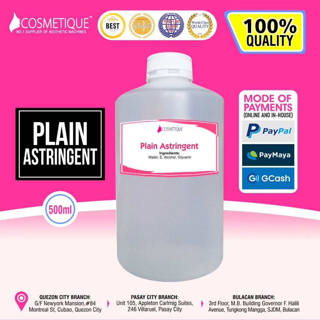 Plain Astringent Toner 500ml Shopee Philippines