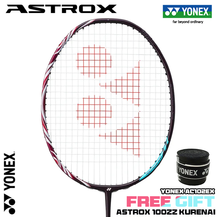 YONEX ASTROX 100ZZ Kurenai Badminton Racket Full Carbon Single 4U 26Lbs ...