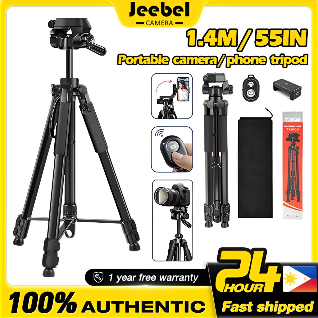 Tripod For Phone Lightweight Camera Tripod Stand With Bluetooth