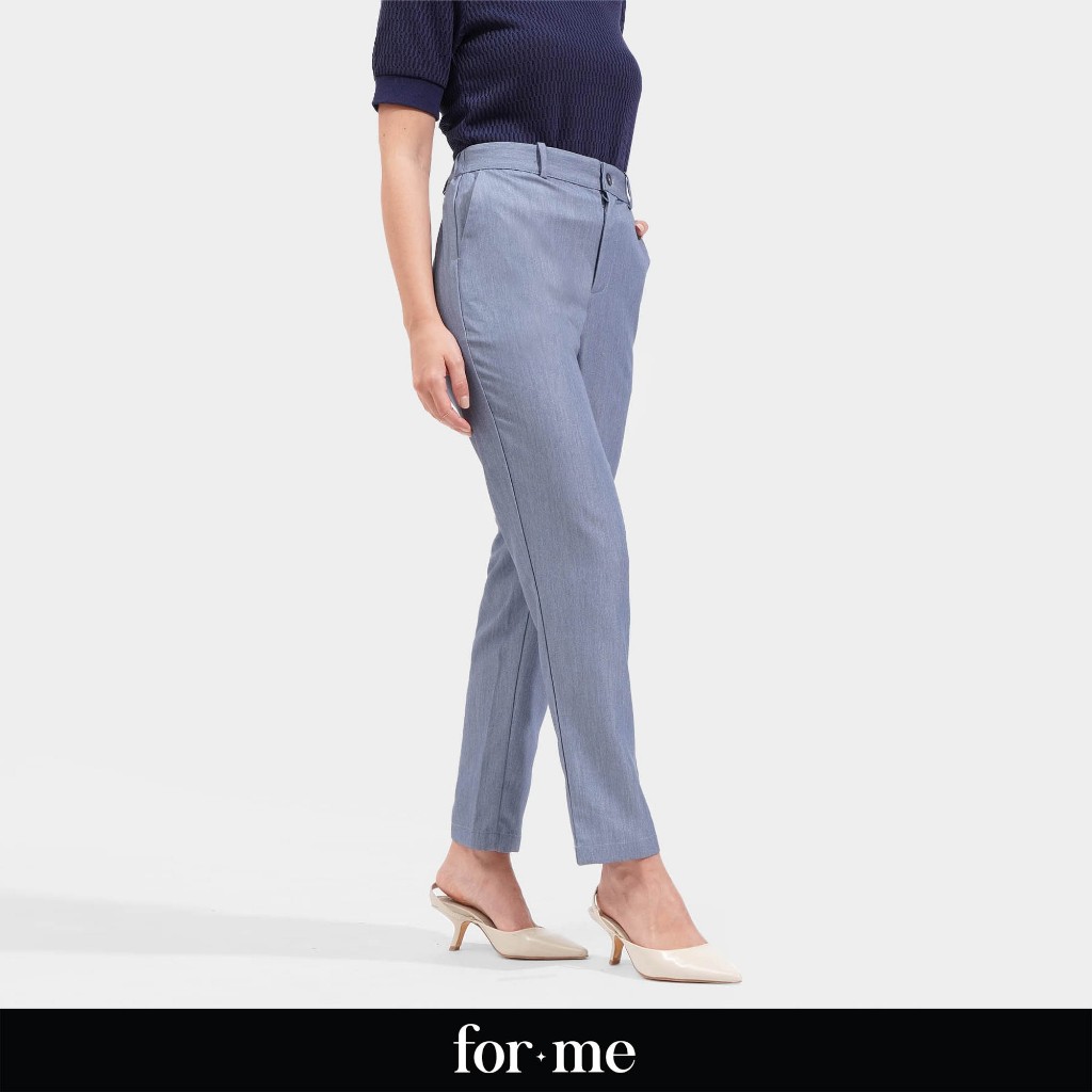 ForMe Slim Cozy Pants for Women (Blue) | Shopee Philippines
