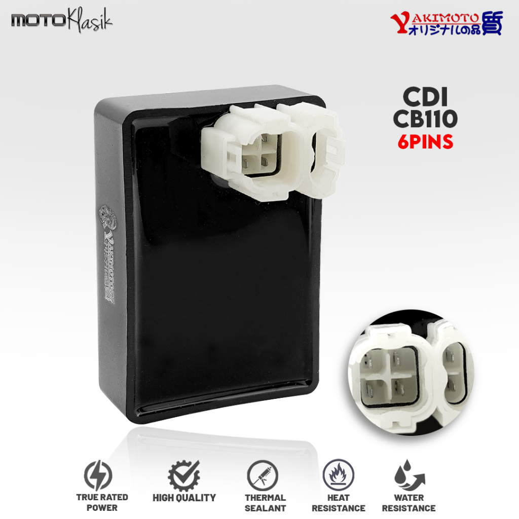 YAKIMOTO CDI FOR HONDA CB110 6 PINS STOCK SIZE CAPACITOR DISCHARGE IGNITION BOX FOR MOTORCYCLE