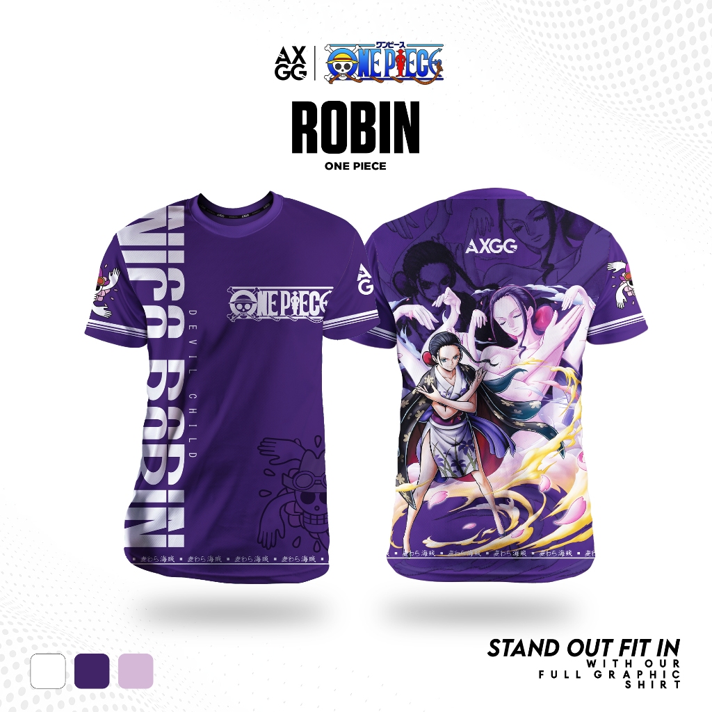 AXGG ' One Piece Straw Hat - Nico Robin ' Wano Anime Shirt | Shopee ...