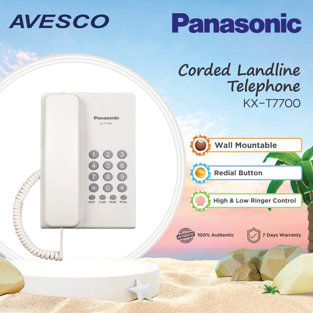 Panasonic KX-T7700 Corded Landline Telephone Single Line | Shopee ...